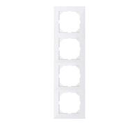 Schneider Electric Cadre M-Pure MEG4040-3619, 4 Voies, Blanc Polaire, 4 Positions