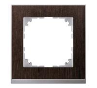 Merten Merten Cadre décoratif 1 poste Wengé/aluminium MEG4010-3671 Quantité:1