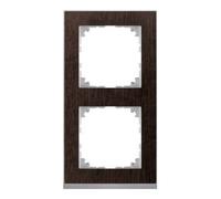 Merten Merten Cadre décoratif 2-fach Wenge/aluminium MEG4020-3671 Quantité:1