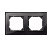 Merten Merten Cadre verre 2f. blanc/noir horizontal/vertical 489203 Quantité:1