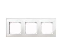 Merten Merten Cadre verre 3f. blanc brillant/horizontal/vertical 489319 Quantité:1