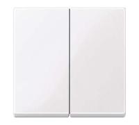 Schneider Electric Interrupteur double Merten 432525 antimicrobien blanc mat System M