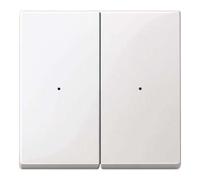 Meg5220-0319 bouton-poussoir de Bascule pour module 2 Gang, Blanc polaire brillant, système M