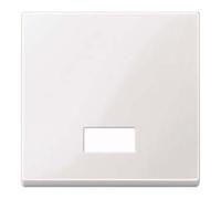 Interrupteur à bascule Merten avec fenêtre de symboles rectangulaire, blanc polaire brillant 432819, System M
