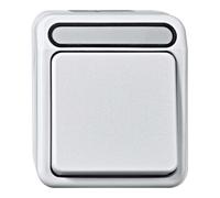 Schneider Electric Bouton-poussoir Merten AQUASTAR 4074993 Gris clair