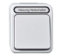 Merten Merten Interrupteur d’urgence chauffage 2 pôles, gris clair MEG3449-8029 Quantité:1