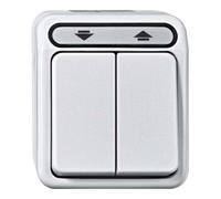 Merten Merten Interrupteur volet roulant 1 pôle gris clair MEG3755-8029 Quantité:1