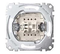 Schneider Electric Double bouton-poussoir MEG3155-0000 bipolaire avec bornes à fiche 10 A AC 250 V