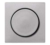 Schneider Electric Cadre central Merten MEG5250-0460 avec bouton rotatif en aluminium Système M