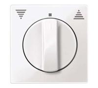 Merten Merten Plaque centrale pws/gl pour insert à rouleaux 567119 Quantité:1