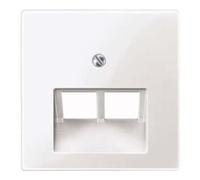 Merten Merten Plaque centrale pws/gl pour insert UAE 2f. 296119 Quantité:1