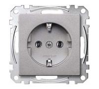 Merten Merten Prise SCHUKO alu avec borne de connexion MEG2301-0460 Quantité:1