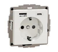 Merten Merten Prise Schuko avec chargeur USB MEG2367-0319 Quantité:1