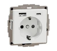 Merten Merten Prise Schuko avec chargeur USB MEG2367-0325 Quantité:1