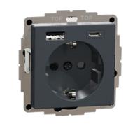 Merten Merten Prise Schuko avec chargeur USB MEG2367-0414 Quantité:1
