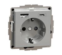 Merten Merten Prise Schuko avec chargeur USB MEG2367-0460 Quantité:1