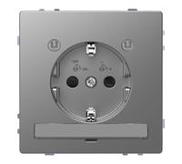 Merten Merten Prise SCHUKO MEG2304-6036 avec sortie de lumière acier inoxydable Quantité:1