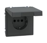 Merten Merten Prise SCHUKO MEG2314-6034 anthracite avec couvercle rabattable Quantité:1