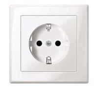 Merten Merten Prise SCHUKO pws/gl avec plaque de recouvrement complète MEG2300-1419 Quantité:1
