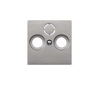 MERTEN Plaque centrale 297560 p.prise d'antenne aluminium 297560 (297560)