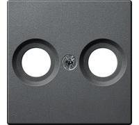 Merten Plaque centrale anth pour prise d'antenne MEG4122-0414
