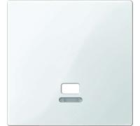 Merten Plaque centrale, Bouton + interrupteur, Blanc