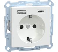 Merten Prise Schuko avec chargeur USB MEG2367-0325 (MEG2367-0325)