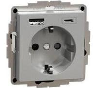 Merten Prise Schuko avec chargeur USB MEG2367-0460 (MEG2367-0460)