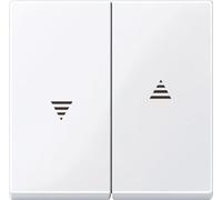 Merten Rocker, Bouton + interrupteur, Blanc