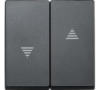 Merten Rocker, Bouton + interrupteur, Gris