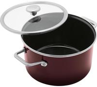 MERTEN & STORCK MERTEN&STORCK Casserole Ø24cm, choclate truffle, avec couvercle en verre