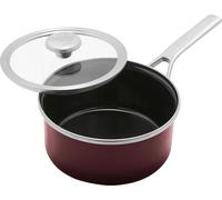 MERTEN & STORCK MERTEN&STORCK casserole à manche Ø18cm, choclate truffle , avec couvercle en verre
