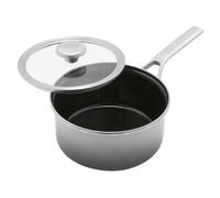 MERTEN & STORCK MERTEN&STORCK casserole à manche Ø18cm, galaxy grey , avec couvercle en verre
