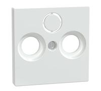 Merten System M Plaque Centrale pour antenne perçage, Active Blanc Brillant 296725