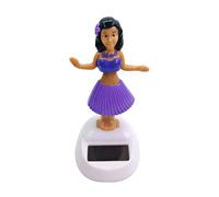 Merting Figurine Solaire Dansante, Danseuse Hawaienne Voiture Qui Bouge Voiture Solaire Beauté Jupe Balançoire Pièce Danse Jouet Bureau Fournitures Maison Décoration Intérieure