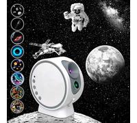 MERTTURM® 8 EN 1 Planetarium Projecteur avec Effet Météore, Projecteur Galaxie pour la Chambre, Veilleuse Projecteur avec Lentille Focale Réglable, Minuterie/Enceinte Bluetooth/12 Bruits Blancs