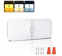 MERTTURM Plafonnier LED 12V Camping Car, Éclairage Voiture Interieur 1800LM Super Lumineux et Fin, 3 Couleurs de Lumière&Luminosité Réglable, Plafonnier Camping for Car Fourgon Remorque Bateau(1PCS)