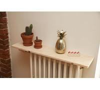 Merveille - Tablette Radiateur sans Percer - Étagère Marbre de Rose Aurore Naturel - Épaisseur 20 mm - Résistance Humidité + Chaleur, 100°C - Fabrication Française - 60 x 16 cm