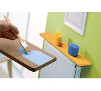 Merveille - Tablette Radiateur sans Percer - Étagère Mélaminée à Peindre Indéformable - Épaisseur 19 mm - Résistance Humidité + Chaleur, 100°C - Fabrication Française - 60 x 15 cm