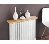 Merveille - Tablette Radiateur sans Percer - Étagère Réversible Mélaminée Hêtre/Chêne Indéformable - Épaisseur 19 mm - Résistance Humidité + Chaleur, 100°C - Fabrication Française - 70 x 15 cm