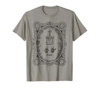 Merveilleuse Médaille Sacré Cœur Immaculé Catholique T-Shirt