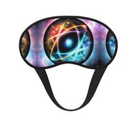 Merveilleux masque de sommeil occultant avec imprimé univers - Couvre-yeux confortable, réglable, parfait pour les voyages, la méditation et le camping