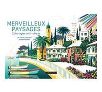 Sandra Lebrun – Merveilleux paysages : Coloriages anti-stress – 36 cartes postales prédécoupées