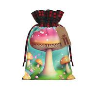 Merveilleux petits champignons deux couleurs sac cadeau S beau pratique adapté pour Noël et anniversaire
