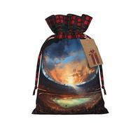 Merveilleux sac cadeau de Noël en toile de jute pour tous vos cadeaux de Noël et vos bagages à main