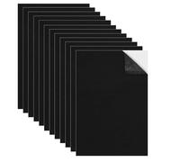 MERVYNGLYNNHUNTER 12 pièce Feuille de Mousse Adossée Autocollante Noir Tapis De Protection en Mousse Antidérapante avec Support Adhésif Pour meubles, boîtes à bijoux, travaux manuels,210 x 300 x 1 mm