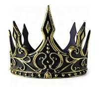 MERVYNGLYNNHUNTER Couronne de Roi Médiéval,Taille Réglable,Accessoire de Déguisement D'Halloween,Empereur,Noble,Duc,Carnaval,Costume,Fête à Thème,Anniversaire,Théâtre,Déguisement (Cuivre)