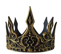 MERVYNGLYNNHUNTER Couronne de Roi Médiéval,Taille Réglable,Accessoire de Déguisement D'Halloween,Empereur,Noble,Duc,Carnaval,Costume,Fête à Thème,Anniversaire,Théâtre,Déguisement (Cuivre)