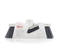 Mery | Balai Surfaces Délicates | Brosse à Balayer | Poils Doux | Attrape la Poussière | Ne Laisse Pas de Trace | Gris | Dimensions : 27x4.5x11 cm