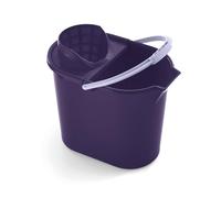 Mery - Seau Ovale, 12 Litres, avec Essoreuse, Seau à moppe, Résistant, Violet